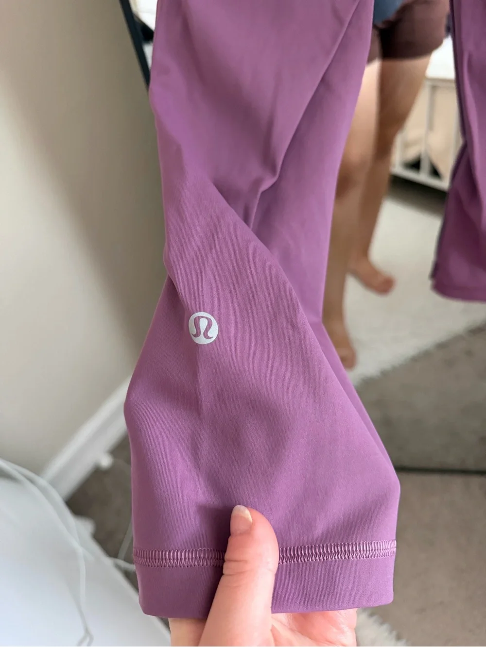 lululemon athletica Mauve crop leggings
